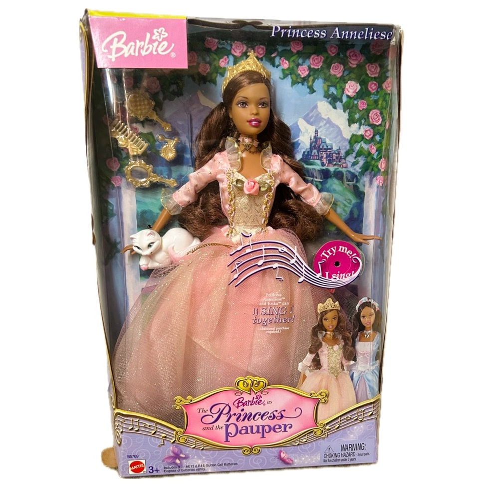 Barbie Princess and the Pauper Anneliese Functional Doll AA 2004 Mattel NIB